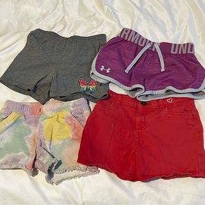Girls shorts 4 pair 6/6X